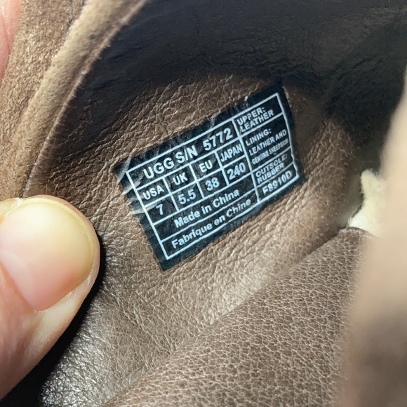 UGG Abbie espresso suede leather clogs size 7 - Picture 9 of 11